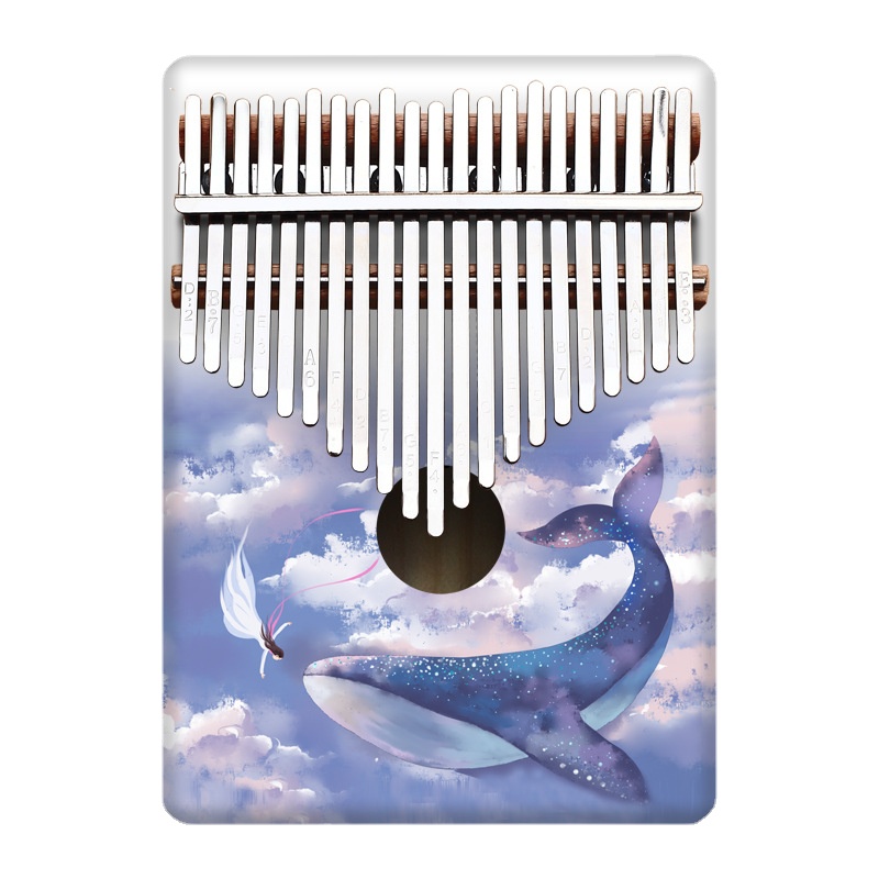 Musical Instrument Of Keyboard - Kolorowe 21 Key Kalimba Kids Cartoon