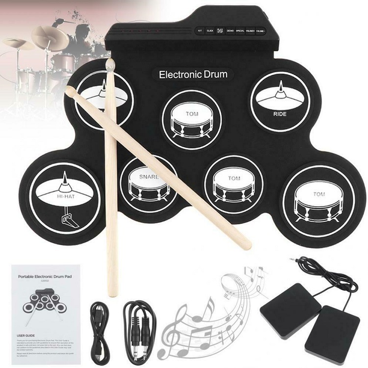 Musical Instrument Drum - Wysokiej jakości silikonowy pad perkusyjny, profesjonalny