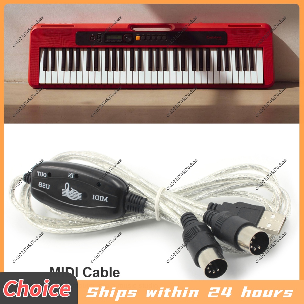 Musical Instrument Of Keyboard - Profesjonalny kabel MIDI USB IN-OUT do