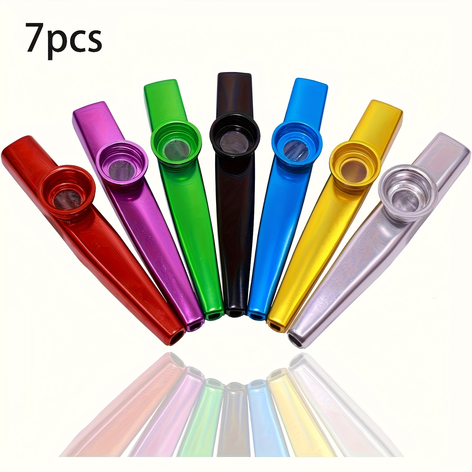 Musical Instrument Veena - 7 szt. Metalowe Kazoo Prosty Design