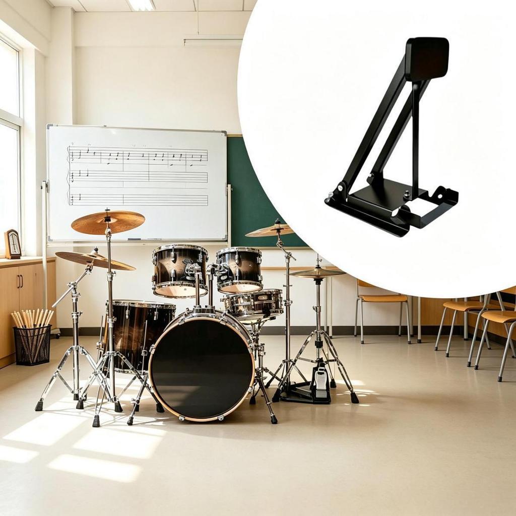 Musical Instrument Drum - Kompaktowy, wyściełany pedał do ćwiczeń na