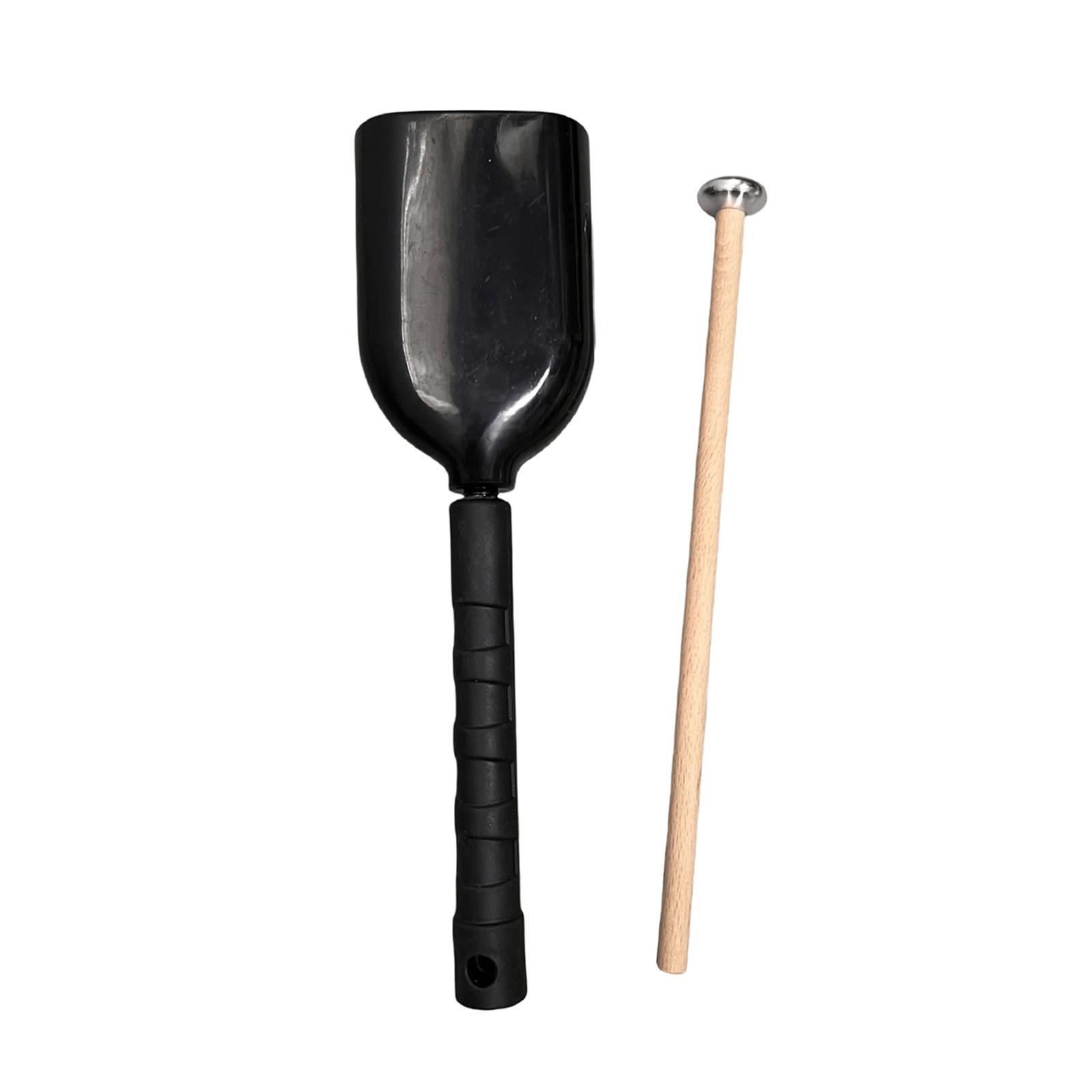 Musical Instrument With Hand - Dzwonek krówski z pałeczką, dzwonek do