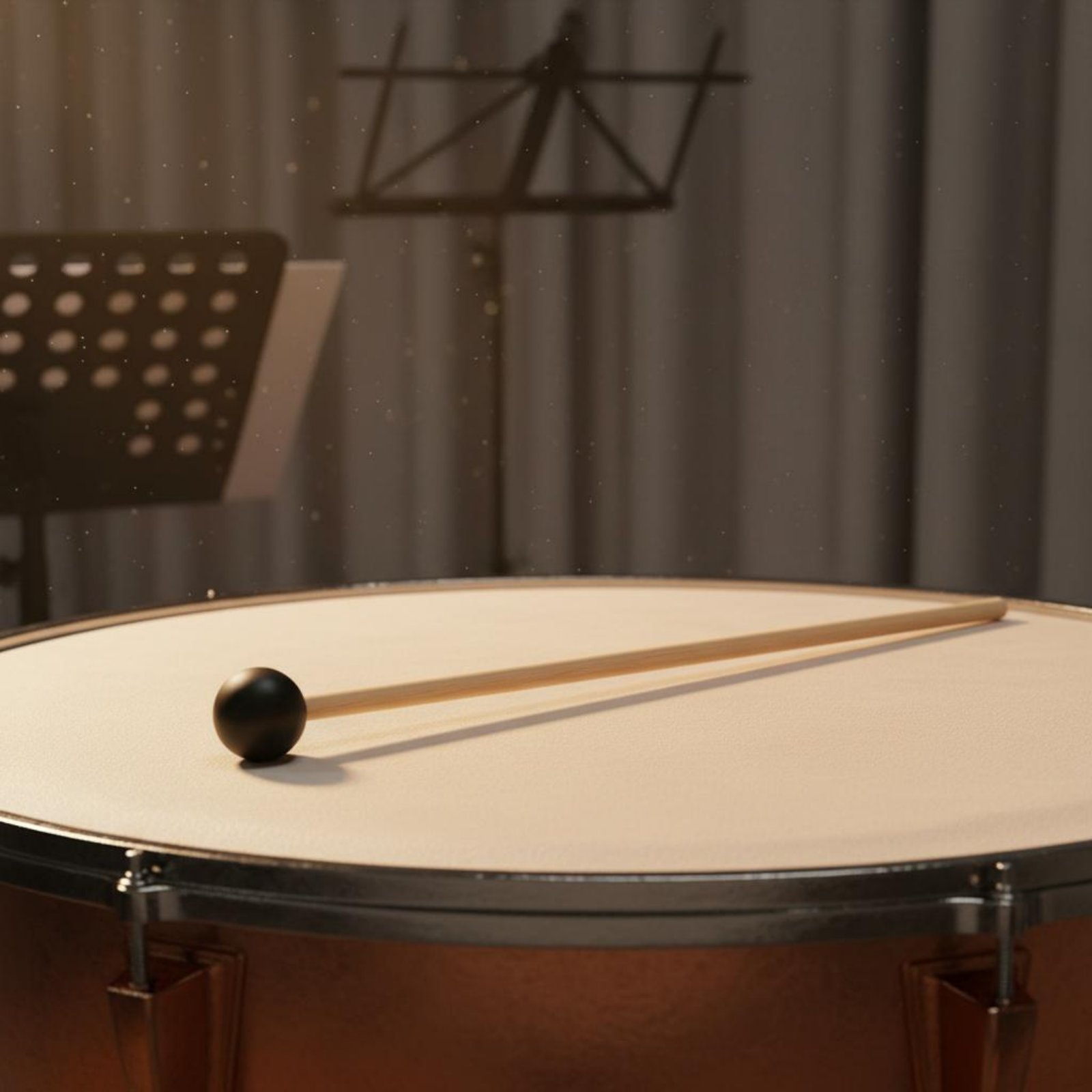 Musical Instrument Mallet - 2 sztuki czarnych młotków z główką