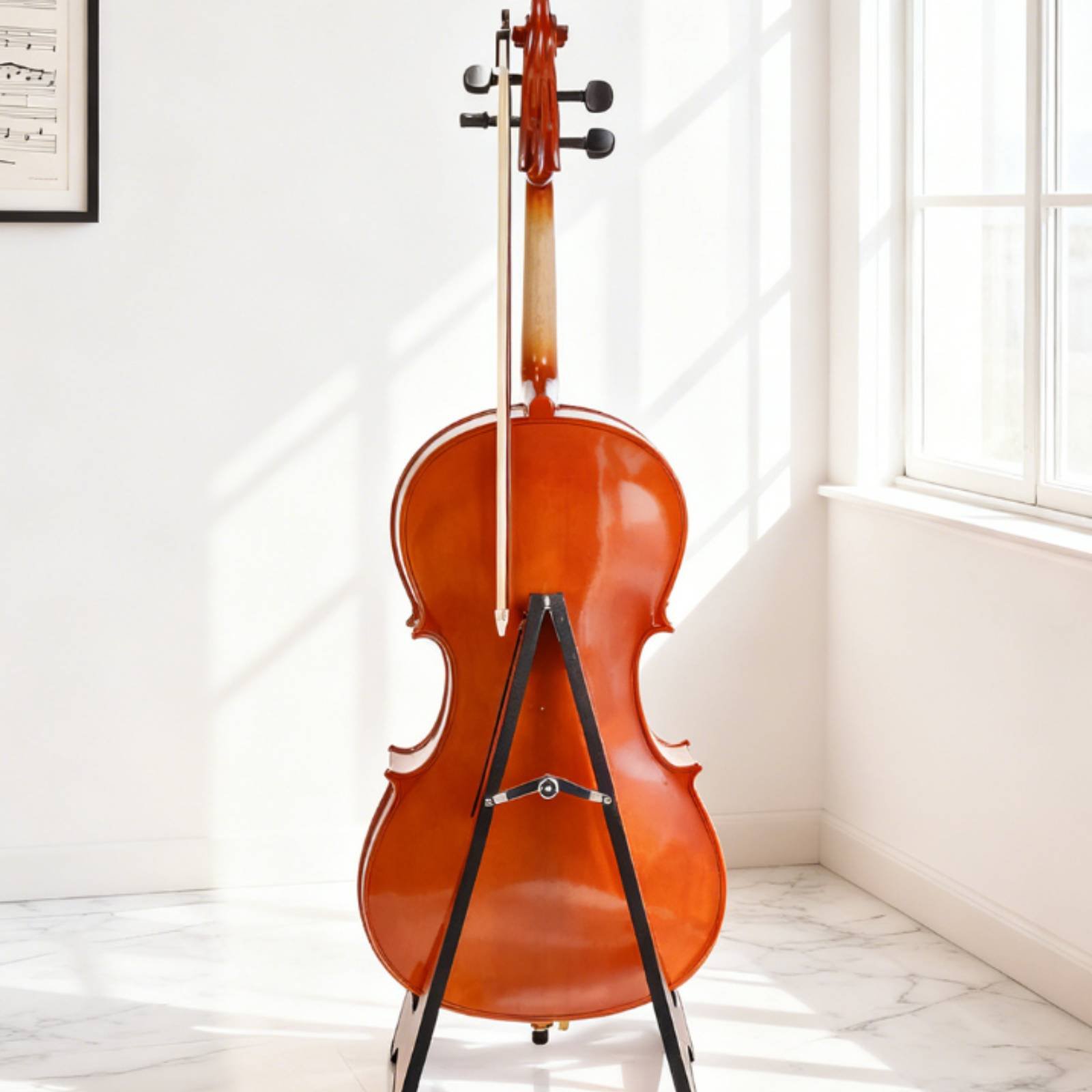Musical Instrument Cello - Stojak na wiolonczelę o eleganckim designie,