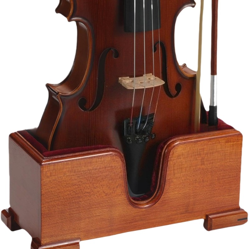 Musical Instrument Cello - Stojak na wiolonczelę 4/4, drewniany, wysokiej