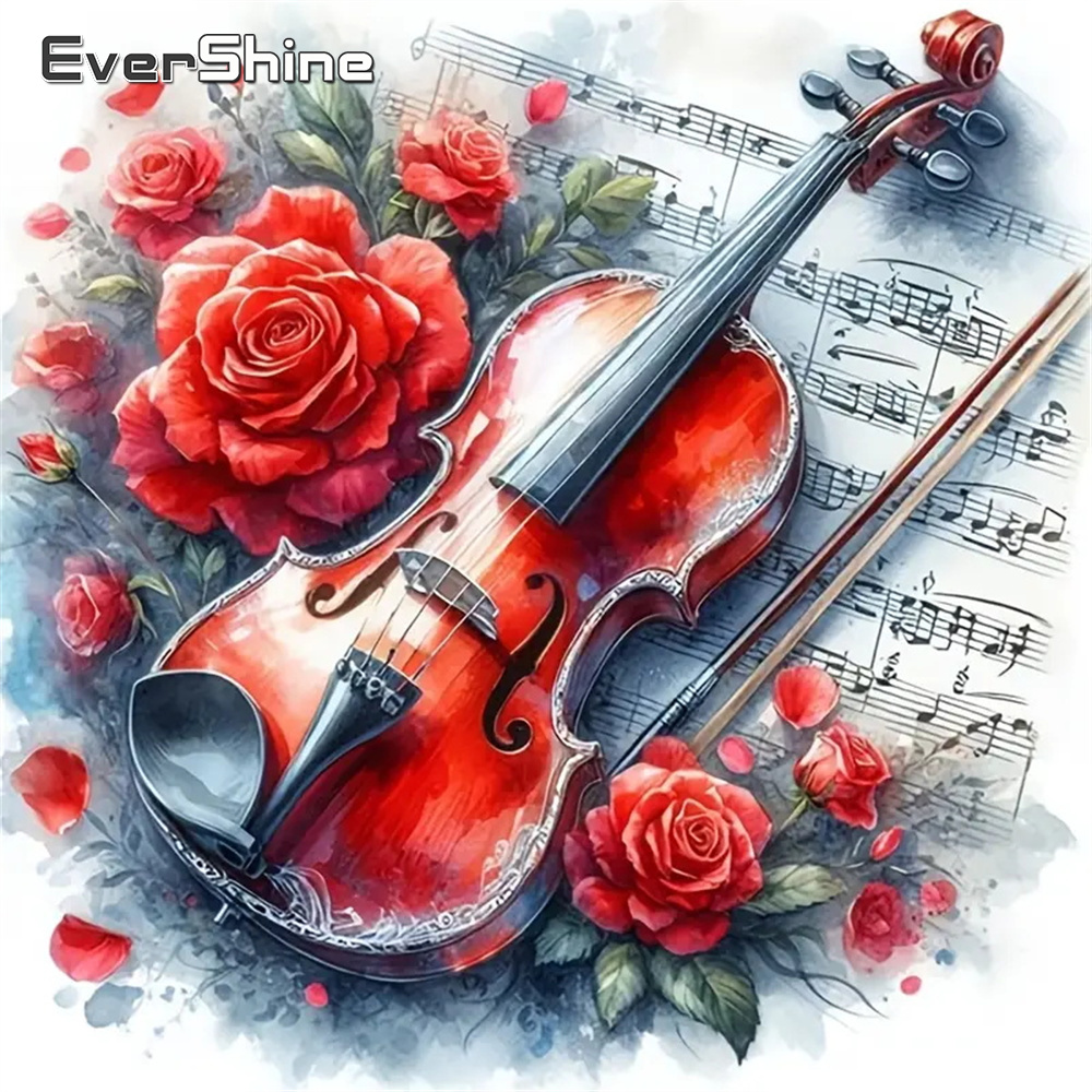 Musical Instrument Cello - Evershine DIY Diamentowe Malowanie Skrzypce Pełny