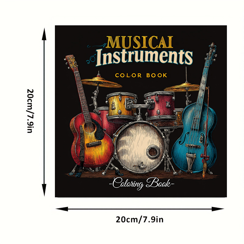 28 stron Kolorowanka z instrum – Musical Instrument Coloring Pages recenzja i cena