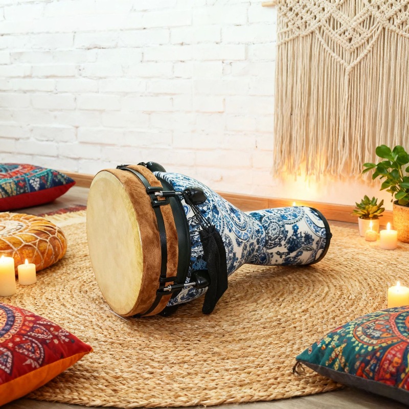 Nowy 12-calowy bęben afrykańsk – Musical Instrument With Hand recenzja i cena
